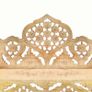 Hand carved 4-Panel Room Divider 160x165 cm Solid Mango Wood Image 3