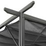 Pergola with Retractable Roof Anthracite 3x3 m Steel Image 2
