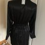 Black silk style  dress Image 5