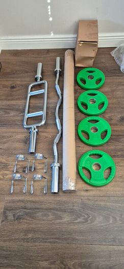 large brand new bars and radial plates