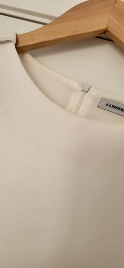 J. LINDEBERG ivory long sleeve dress Sz 40 ( Fit 10 UK) - Rrp 130 (New)