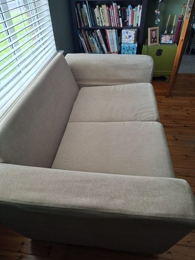 2 seater sofa beige