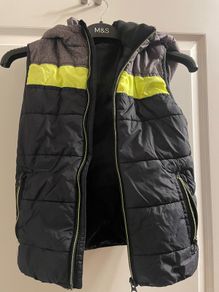 body warmer gilet with hood boys 8-9y