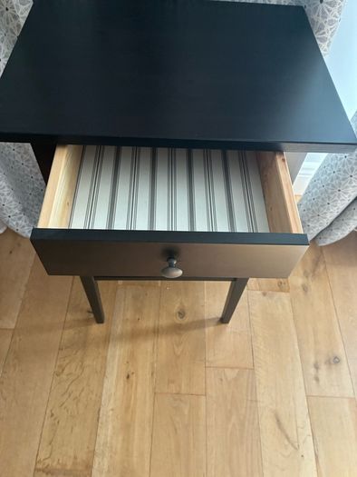 IKEA Hemnes Nightstand Gray Dark Gray Stained 003.817.35 Size 18 1/8x13 3/4"
