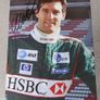 Hand signed Mark Weber Jaguar Racing photo and 2003 Australian Grand Prix Original Ticket Image 3