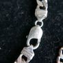 Vintage Sterling Silver 925 thick Chain and thick Bracelet heavy 59.1g Image 3