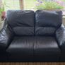 Leather 3 and 2 seater sofa Image 2