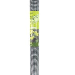13 x 25mm Galvanised Welded Mesh 0.9m x 4m - wire netting