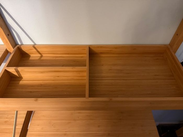 IKEA SVALNAS Bamboo Wall Shelving System
