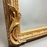 French Style Gilt Wood & Plaster Panel Mirror Image 2