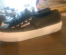 Superga real leather shoes