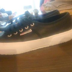 Superga real leather shoes