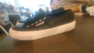 Superga real leather shoes