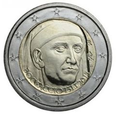 Rare 2 Euro Italian Boccacio 1313 TO 2013 Roberto Mauri - VERY LOW MINTAGE