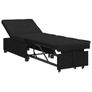 Sofa Bed Black 194 x 67 x 37 cm Fabric Image 3