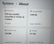 HP Pavilion 14 Laptop Intel Core i5 11th Gen, 8GB RAM, 512GB SSD