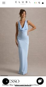 BRAND NEW Club L London maxi satin dress