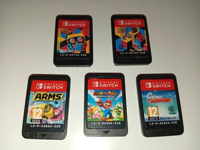 Nintendo Switch Toycon 01 ,04, arms, scribble nauts, mario rabbids- Cartridge Only