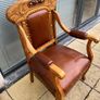 wood armchair vintage Image 3