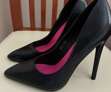 Leather stiletto