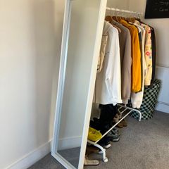 Large White Full Length Mirror Excellent Condition