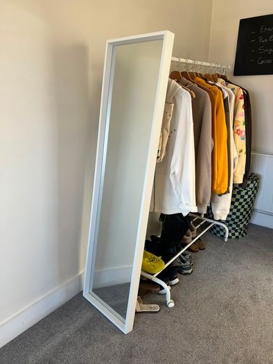 Large White Full Length Mirror Excellent Condition