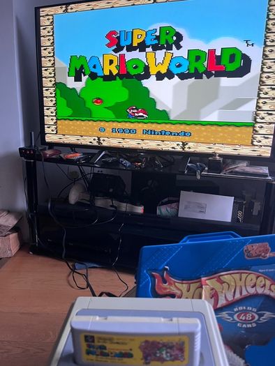 Nintendo Super Famicom Japanese SNES version with boxed Japanese Games Donkey Kong Mario World