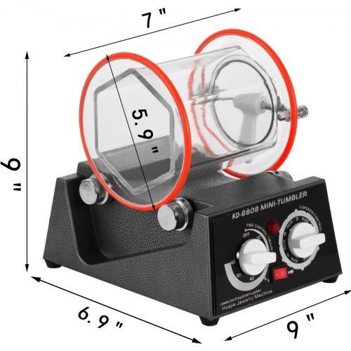 Jewelry Polisher Tumbler 3Kg Mini Polisher Tumbler Rotary Tumbler Surface Polisher Jewelry Polishing Finishing Machine (FREE SHIPPING)