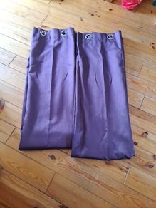 2 Pairs 66x90 Purple Plum Curtains