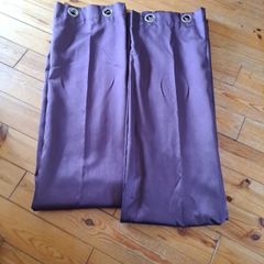 2 Pairs 66x90 Purple Plum Curtains