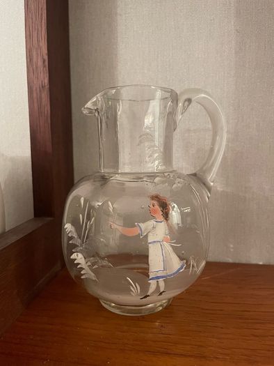 Mary Gregory style jug