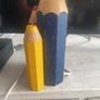 Vintage Wooden Crayon Lamp Image 8