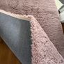 Pink faux fur rug 175x125cm Image 2