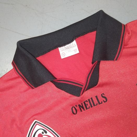 Down (XL) 1998 GAA Jersey O'Neills Shirt Gaelic Football Hurling Camogie Ulster An Dun Vintage Retro Red  Extra Large