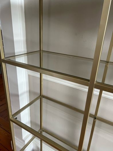 IKEA Vittsjo Shelving Unit Gold
