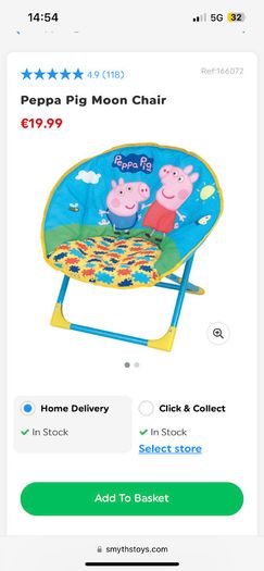 Peppa pig chair