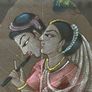 Framed Vintage Indian Peepal Leaf Paintings Image 3