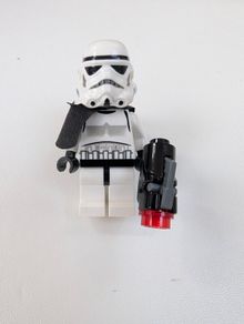 100% lego Storm Trooper with jet pack