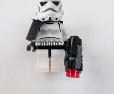 100% lego Storm Trooper with jet pack