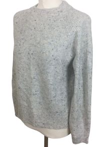 Marks & Spencer Ladies Grey Mix Turtle Neck Long Sleeve Jumper Small Uk 10/12 Includes Postage