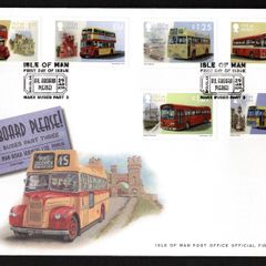 2019 Isle of Man Manx Buses (3rd Series) Commemorative Stamps First Day Cover (FDC)