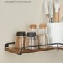 Floating Shelves, Set of 2, L-Shaped Corner Shelves for Wall, Corner Wall Shelf, Industrial Style, for Living Room, Bedroom, Kitchen, Rustic Brown and Black Image 3