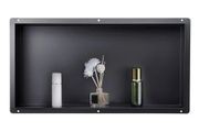 Shower Niche, 33.0 x 63.5 x 10.2 cm Frameless Recessed Wall Niche, Heavy-duty Stainless Steel Modern Shampoo Storage Organizer