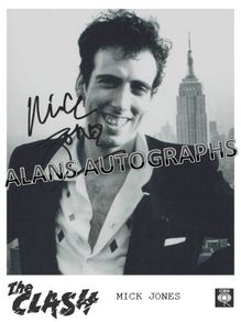 The Clash -  Mick Jones Autograph