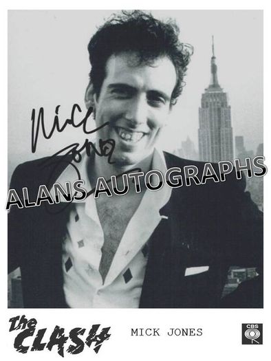 The Clash -  Mick Jones Autograph