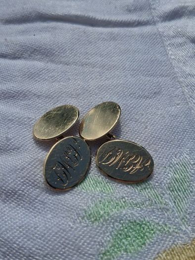 9k Gold Art Deco Cufflinks