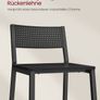 Set of 2 Industrial Black Bar Stools Image 3