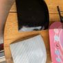 2 hand blown glass plates/platters Image 2