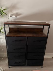 8 Drawer Fabric Chest of Drawers