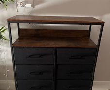 8 Drawer Fabric Chest of Drawers
